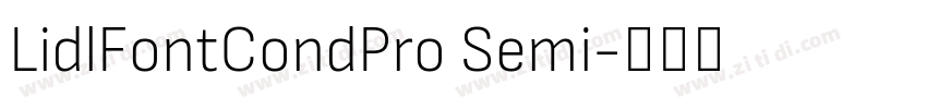 LidlFontCondPro Semi字体转换